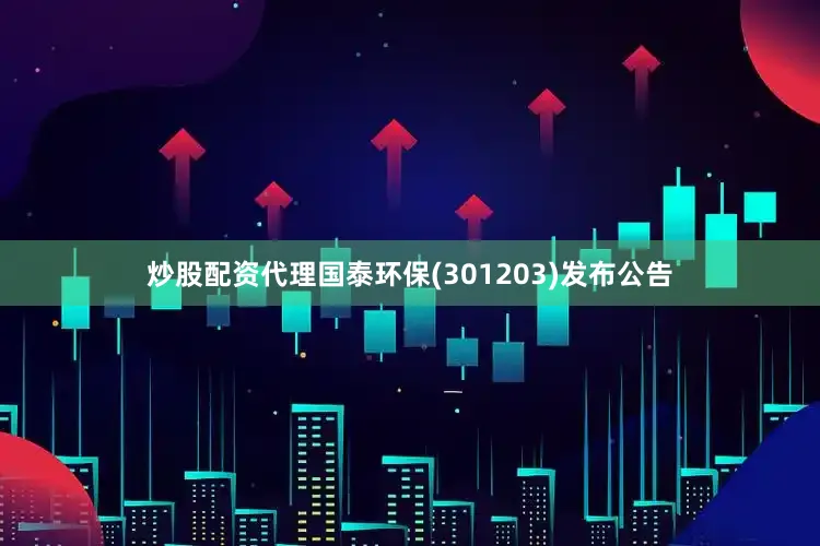 炒股配资代理国泰环保(301203)发布公告